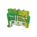 336500  Клеммник пружинный быстрозажимной (Push in), 2,5 мм.кв., (земля); PYK2,5T