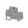 310179  Четырехполюсная пружинно-зажимная клемма CTP 2,5-2FK (серая)