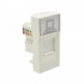 Розетка компьютерная RJ45 UTP категория 5e 1 модуль CKK-40D-RI1-K01  IEK