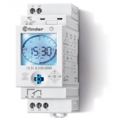 12.51.8.230.0000 Цифровое реле времени (с аналоговым циферблатом) с NFC, с суточной/недельной программами, 1 перекидной контакт (~230В AC)