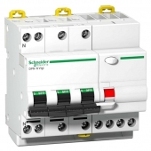 Дифавтомат Schneider Electric Acti9 4P 10А ( C ) 6 кА, 30 мА ( AC ), A9D32710