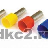 Наконечник-гильза 12 мм. с изолир.фланцем, 4мм.кв. ДКС
