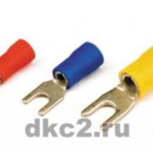 Наконечник вилочный с изолир.фланцем, 1,5-2,5мм.кв. 3мм. ДКС (упак. 100шт.) Наконечник вилочный с изолир.фланцем, 1,5-2,5мм.кв. 3мм. ДКС (упак. 100шт.)
