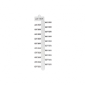 508003, Маркировочная пластина для KKS, 15х4 мм, (белая); KIP 15W