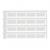 508090  KBE 4; Маркировка кабеля плоская 9х27мм, (без надписей), под стяжку