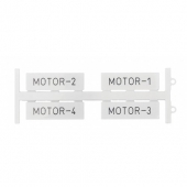 508803  Маркировка (без надписей), 50х15 мм, (белая); PBIP 5015 W