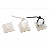 000541210BE Самоклеящееся основание (21мм) для стяжек шириной до 4 мм, (белый); YK1