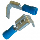 596010  Наконечн. изол. 0,5-1,5 мм.кв., плоский гнездовой c ответвлением, 6,4х0,8; KPB-1638