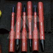 НАБОР ОТВЕРТОК WIHA: РУКОЯТКА КОРОТКАЯ, РУКОЯТКА С ЗАМКОМ, 7 БИТ УДЛИНЕННЫХ – 2.5; 3,5; 5,5; PZ1; PZ2; SL/PZ1; SL/PZ2