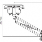 Изолированный держатель башмака токоприемника ALINOX HP 900-1300