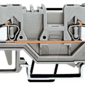4-пров. проходная клемма, 0,08 - 2,5 мм2, серая 280-833