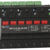 Трехфазные УЗИП класса I+II ограничивающего типа для сетей с системой заземления типа TN-С. UO = 230/400 В. Iimp(L/PEN) (10/350) = 12, 20 кА. 